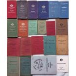 Selection (9) of London Transport RULE BOOKS from the 1930s-60s covering Central Buses, Country