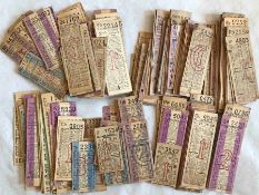 Large quantity (approx 350) of 1920s/30s London County Council (LCC) Tramways PUNCH TICKETS. A