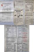Small bundle of London TRAMWAY EPHEMERA comprising a 1926 London United Tramways STAGES & FARES