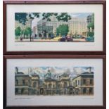 Pair of railway CARRIAGE PRINTS from the LNER post-war series comprising 'London, Marble Arch' by