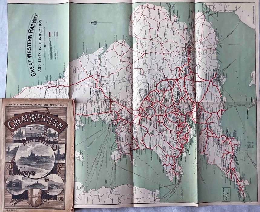 1896 (Jan-Apr) Great Western Railway (and other railways in connection) BOOKLET containing