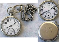 1930/40s London Transport POCKET WATCH engraved 'LPTB 321' as issued to Underground station