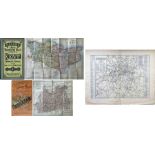 Selection (3) of Victorian road & rail MAPS comprising c1870s Bacon's New Tourist's Map of Kent '