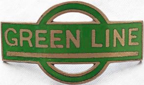 1930 Green Line Coaches Ltd driver's/conductor's CAP BADGE issued from the formation of the