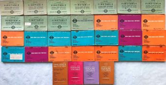 Quantity (32) of London Transport Local Road & Rail TIMETABLE BOOKLETS for Watford etc & District