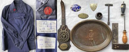 Selection of Great Western Railway (GWR) items comprising a driver's JACKET & TROUSERS (large