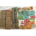 Large quantity (approx 800+) of 1920s onwards, pre-BR RAILWAY TICKETS plus approx 200 c1950s/60s