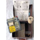 London Transport Almex 'E' TICKET MACHINE, casing no 3226, s/n 110103, comes with correct-type box