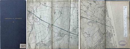 1902 London & North Western Railway extending MAP of the line from Shrewsbury to Whitchurch.