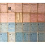 Selection (12) of 1930-32 London General Omnibus Company TRAFFIC CIRCULARS, issue nos between 839