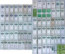 Large quantity (88) of London Transport POCKET BUS & COACH MAPS comprising 49 Green Line issues from