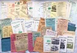 Quantity (65) of 1930s-60s Aldershot & District Traction Co TIMETABLE LEAFLETS plus 4 Omnibus