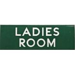 Southern Railway enamel DOORPLATE 'Ladies Room' stated by vendor to be ex-Chilworth station on the
