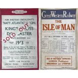 Pair of double royal-sized RAILWAY POSTERS: 1950 BR (E) 'Ivatt Atlantic Special' for the last