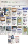 Quantity (17) of 1980s London Underground POSTERS plus 2 1970s CARRIAGE LINE DIAGRAMS. The posters