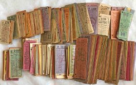 Considerable quantity (approx 550) of London Transport Green Line Coaches PUNCH TICKETS. Most are