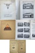 Small selection of TRANSPORT EPHEMERA comprising 2 x 1930s Trolleybus MANUFACTURERS' BROCHURES: 1930