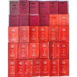 Selection (33) of Midland Red 1930s-70s FARE TABLES & TIMETABLE BOOKLETS comprising 10 of the former