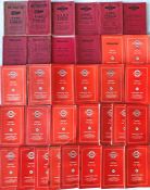 Selection (33) of Midland Red 1930s-70s FARE TABLES & TIMETABLE BOOKLETS comprising 10 of the former