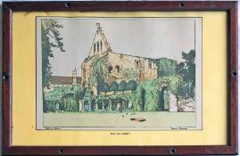 Southern Railway CARRIAGE PRINT 'Battle Abbey' by Donald Maxwell from the original SR series