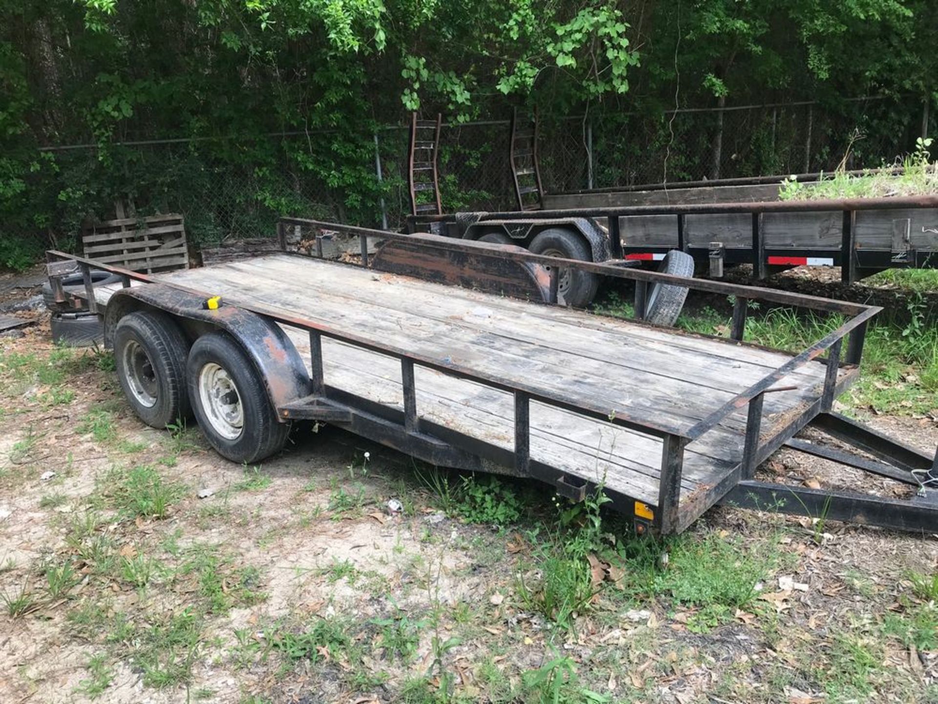 6'6"W x 16'L T/A Utility Trailer, Bumper Pull Hitch (NOTE: Missing 1 Tire & Wheel)