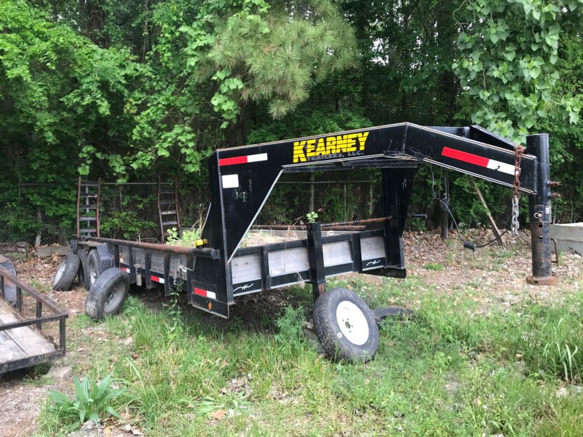 2015 Kearney Trailers, VIN#5LCLB2029F1038346, 7'W x 20'L T/A Trailer w/ Loading Ramps, Gooseneck - Image 2 of 4