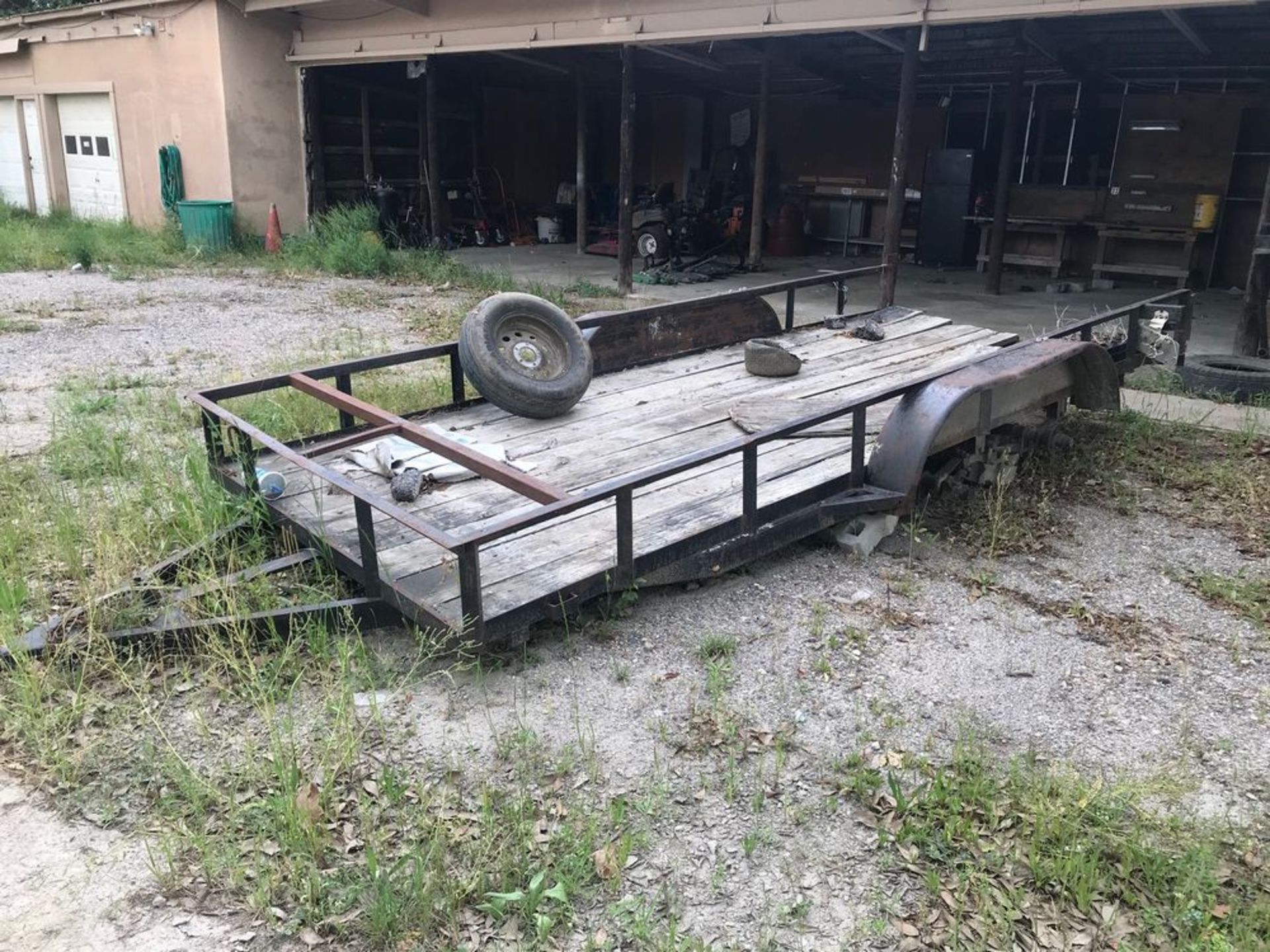 6'6"W x 16'L T/A Utility Trailer, Bumper Pull Hitch (NOTE: Missing All Tires & Wheels) - Image 2 of 4