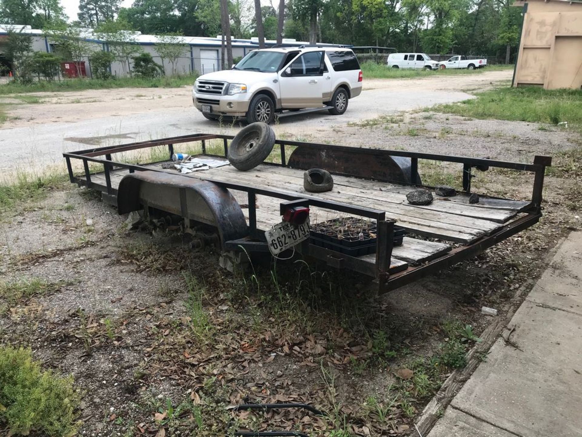 6'6"W x 16'L T/A Utility Trailer, Bumper Pull Hitch (NOTE: Missing All Tires & Wheels) - Image 3 of 4