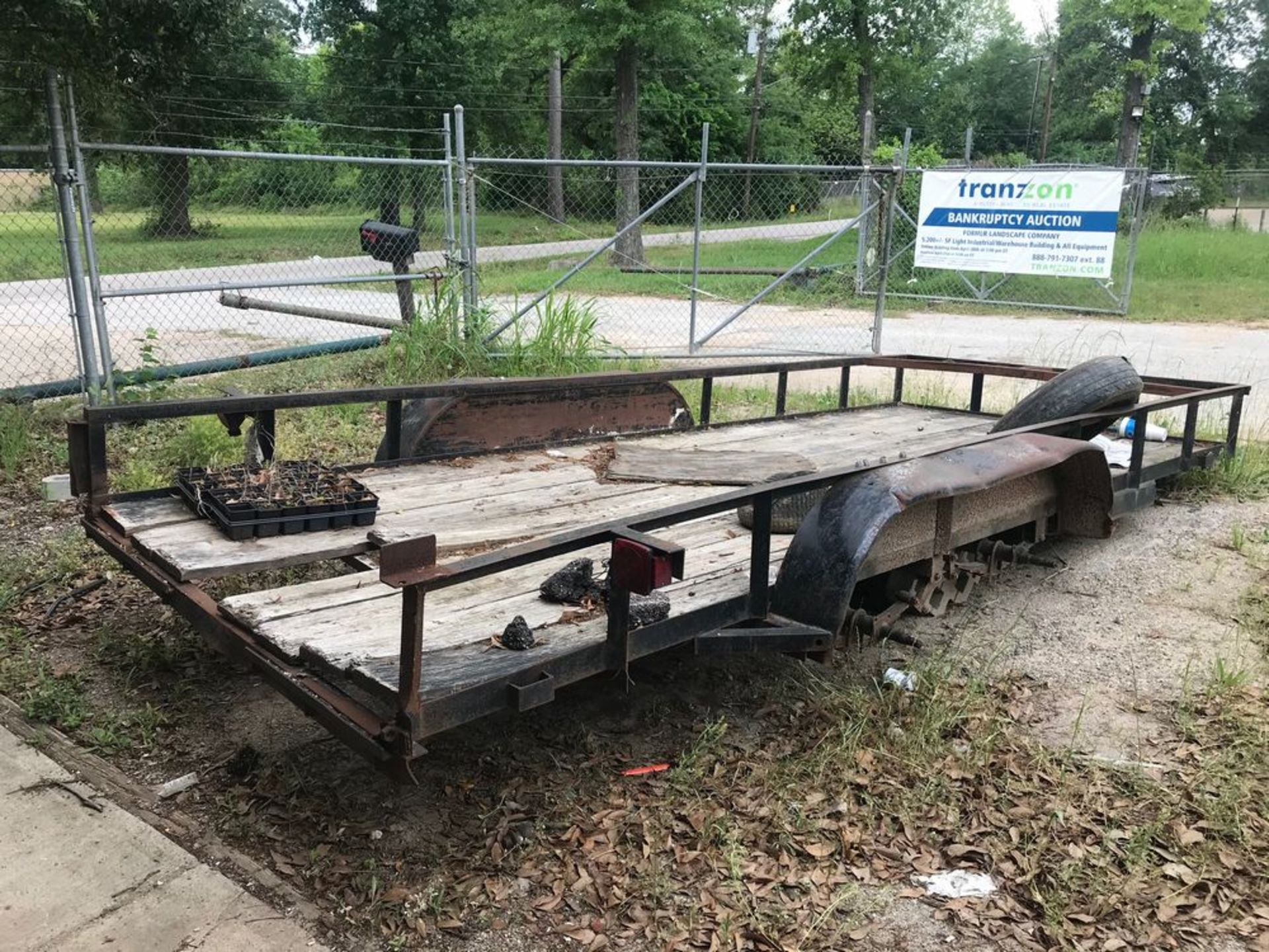 6'6"W x 16'L T/A Utility Trailer, Bumper Pull Hitch (NOTE: Missing All Tires & Wheels) - Image 4 of 4