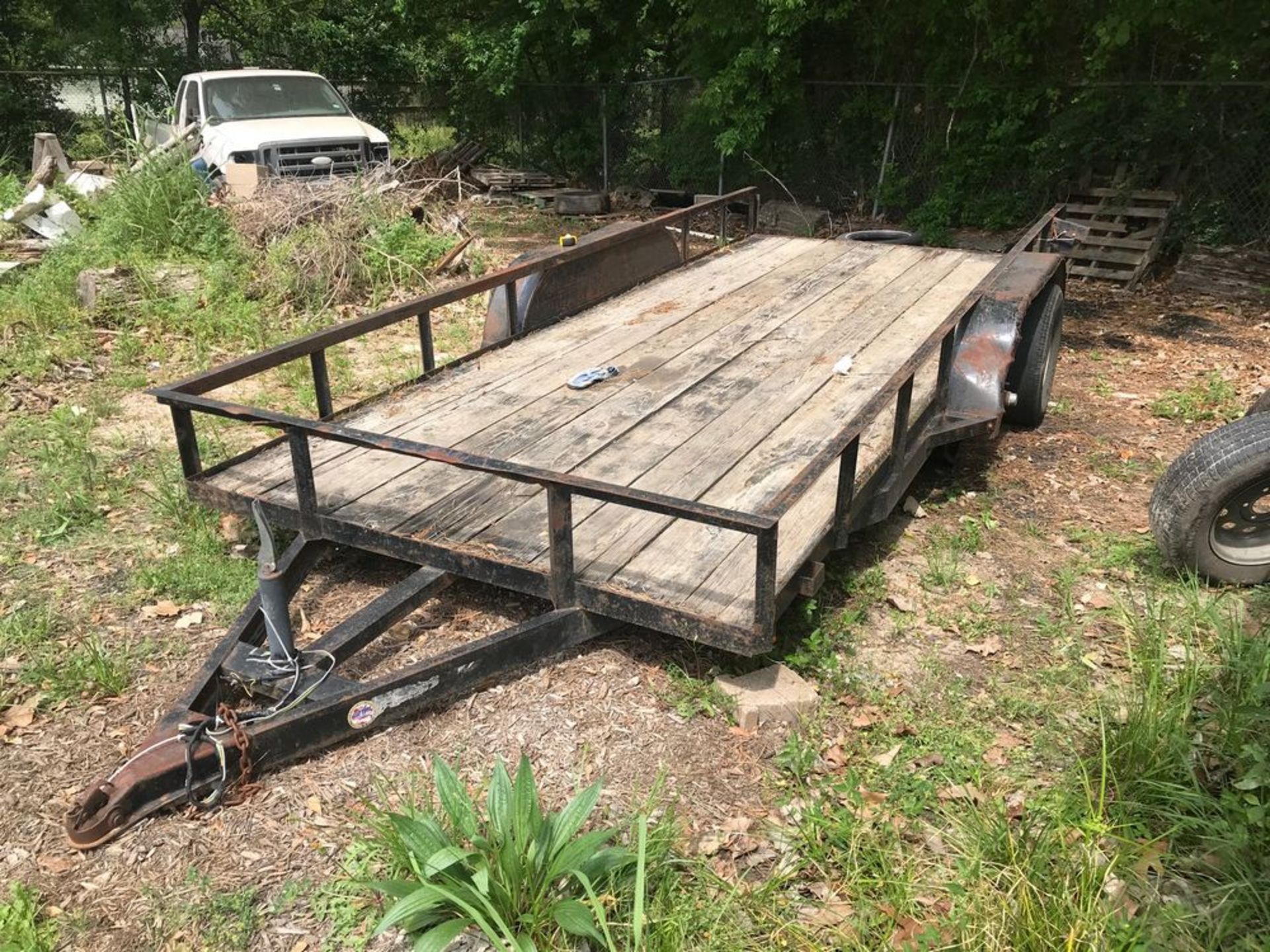 6'6"W x 16'L T/A Utility Trailer, Bumper Pull Hitch (NOTE: Missing 1 Tire & Wheel) - Image 2 of 5