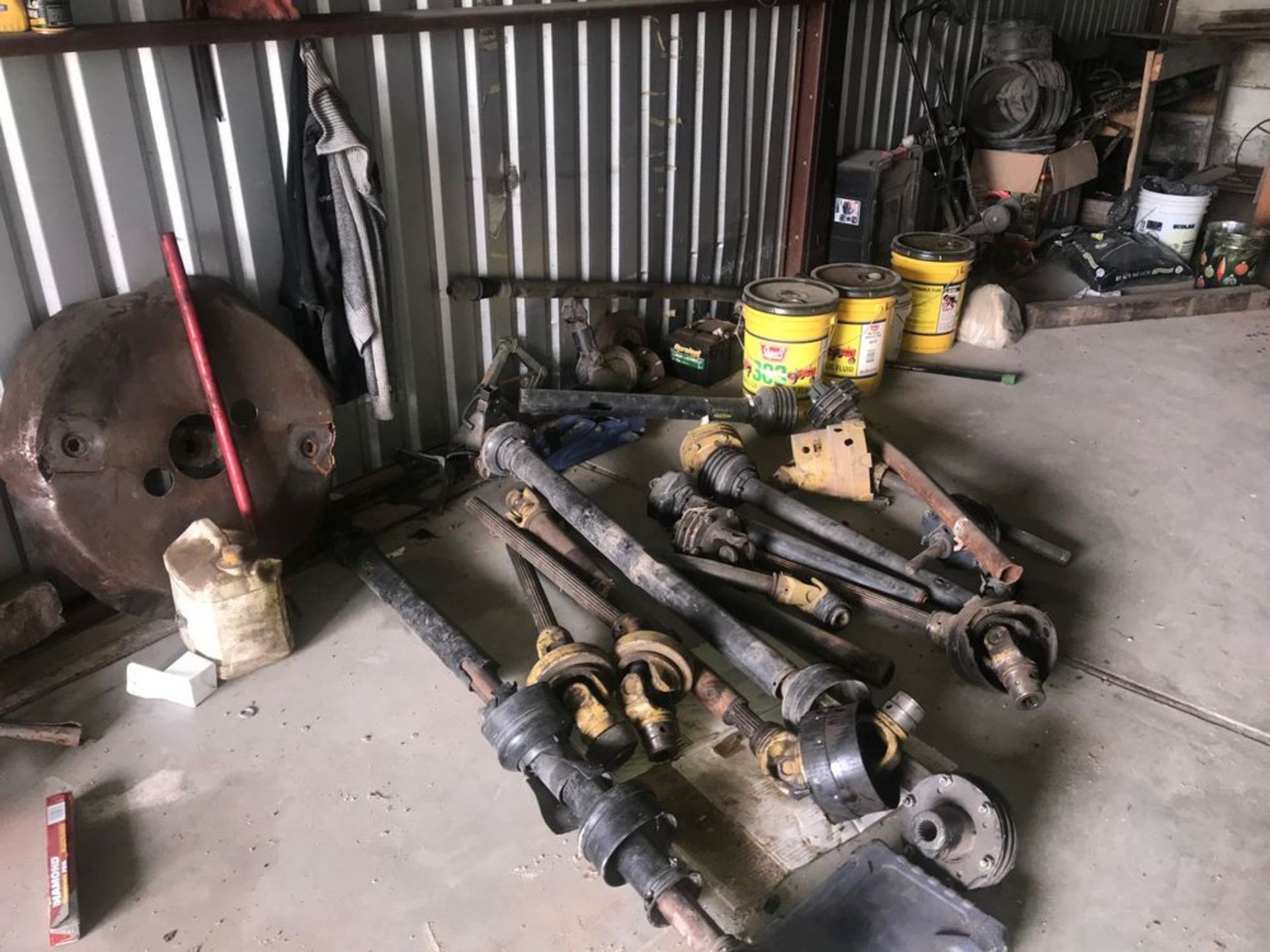 Contents of Last Two Building Bays including Gas Cans, Coolers, Roadside Flag Stands, Champion - Image 4 of 11