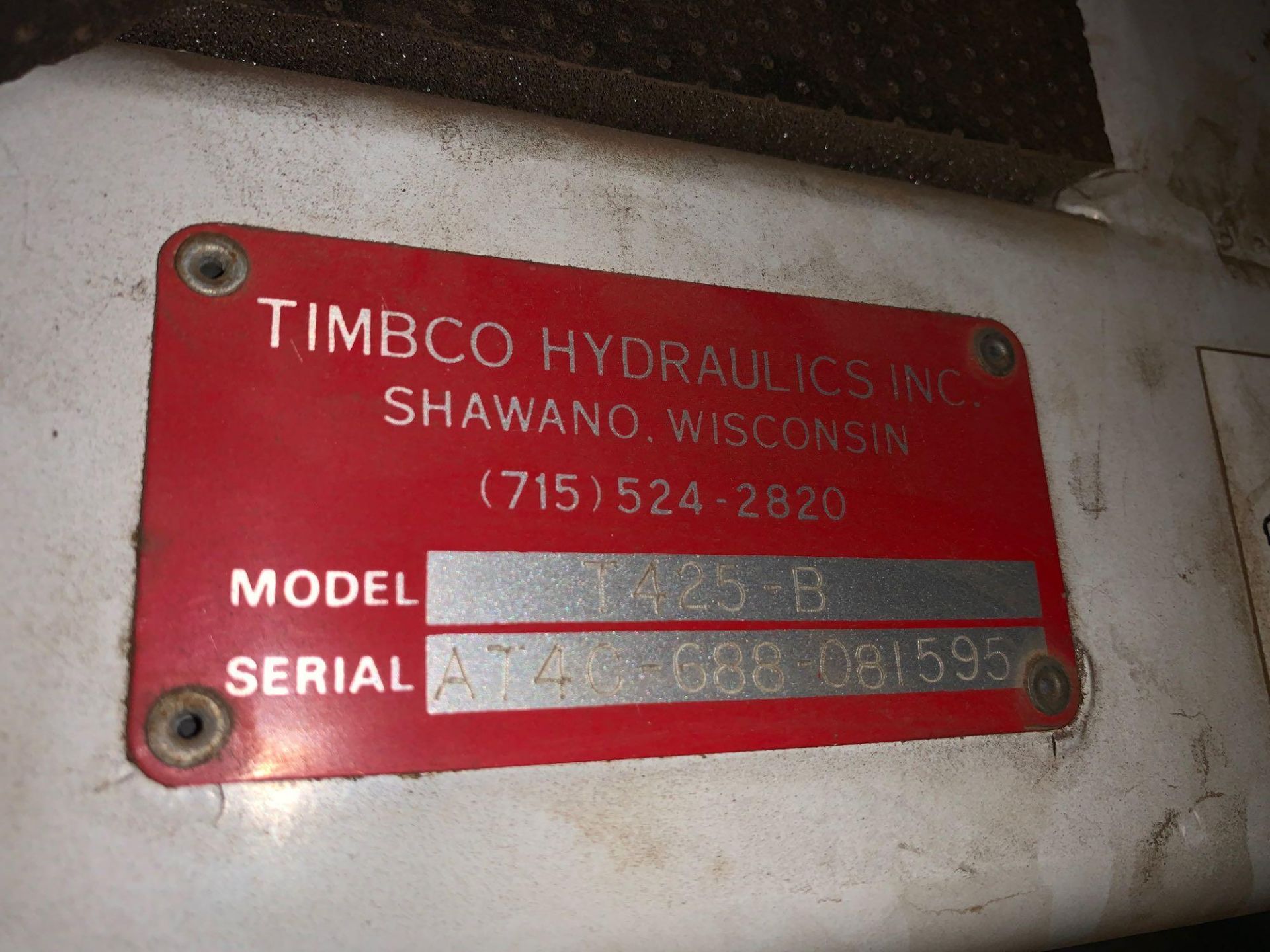 Timbco Hydraulics - Tracked Feller Hydro Buncher, Model T425-B, S/N AT4C-688-081595, 7596 HRS - Image 25 of 33