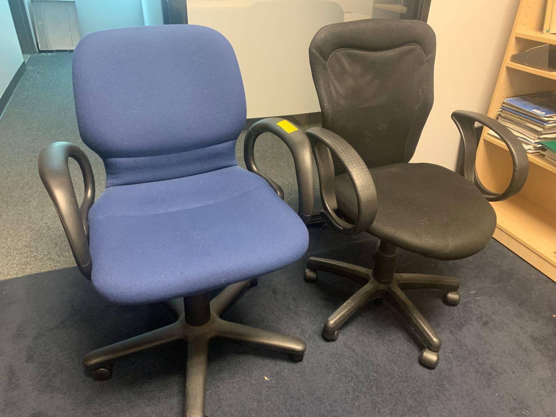 Rolling Task Chairs, 2pcs