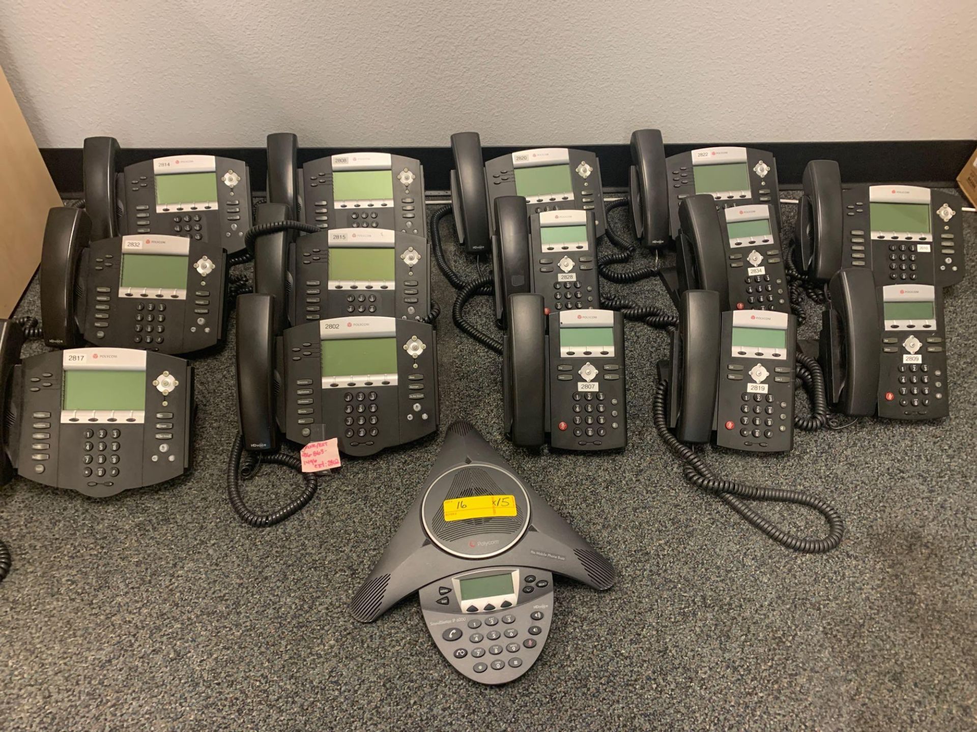 PolyCom IP Phones, (9) IP550, (5) IP331, (1) IP6000 Conference Phone