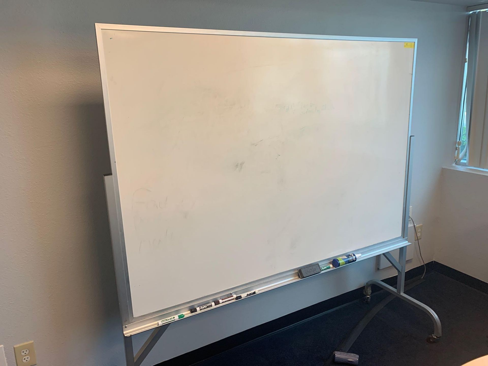 Rolling 6ft Wide White Board