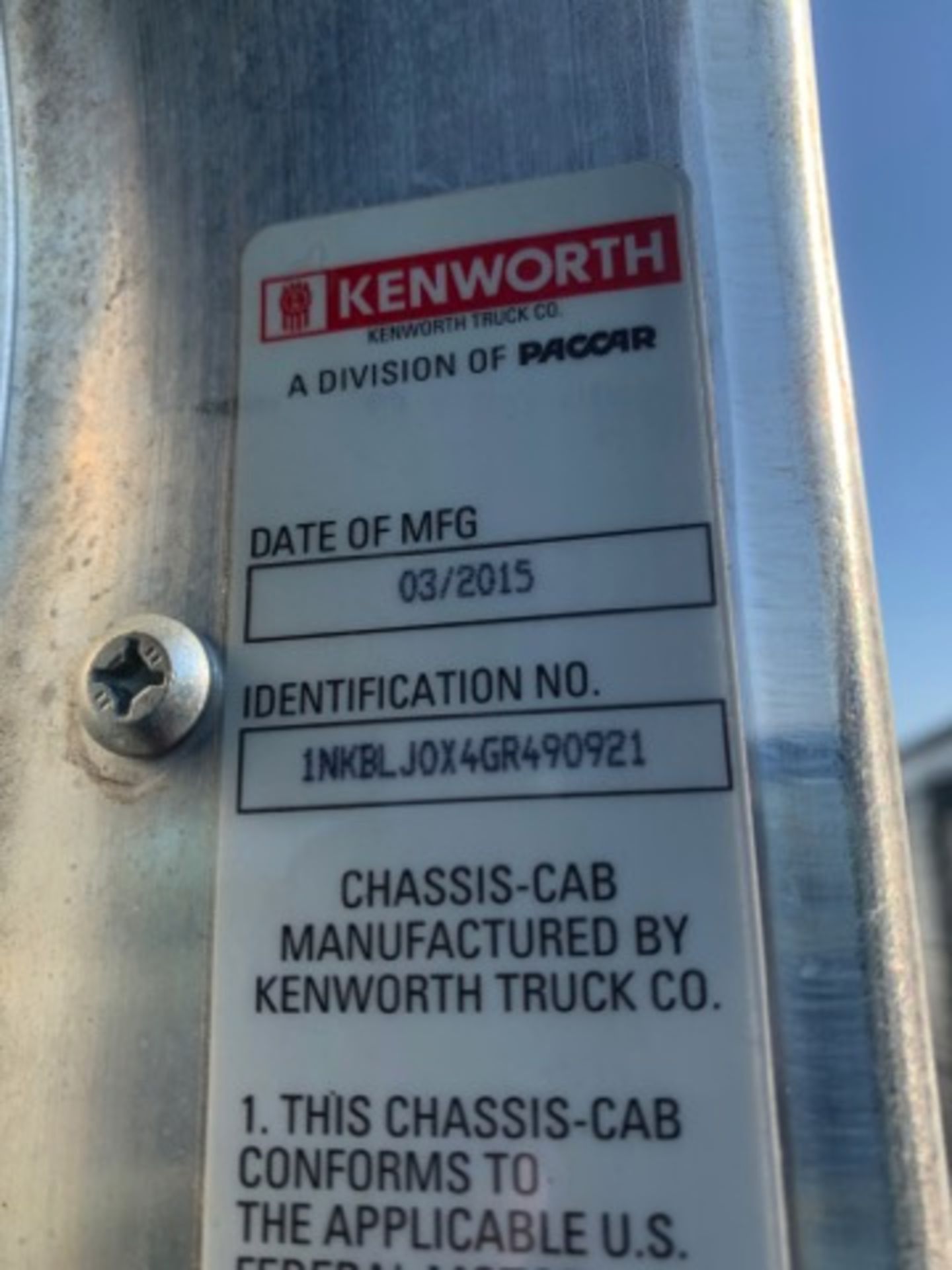 Manitex 30112S Boom Truck Crane, mounted on 2015 Kenworth T470 Tractor - Image 6 of 34