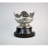 LOCAL INTEREST: An Edwardian silver rose bowl, Elkington & Co Ltd, Birmingham 1902, the circular