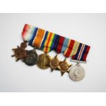 A World War I and II medal group awarded to Surgeon Lieutenant M.S.Moore, Royal Navy, comprising;