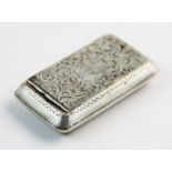 A George III silver snuff box, Joseph Willmore, Birmingham 1813, of rectangular form, the hinged