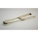 A George III silver asparagus tongs, George Smith & William Fearn, London 1813, of typical form,