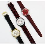 Three Gentlemen's wristwatches, comprising; an Oris 17 Jewel example, Swiss movement, attached