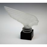 After Rene Lalique, a 'Spirit Of The Wind' or 'Victoire' car mascot, 20th century, made by Desna