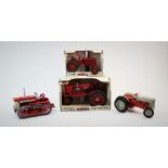 Four boxed Ertl die cast model tractors, 1/16 scale, comprising; McCormick-Deering Farmall F-20,