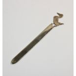 A George V silver bookmark/ letter opener, Sampson Mordan & Co Ltd, Chester 1912