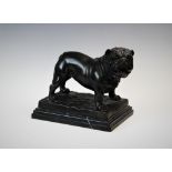 After Pierre Jules Mene (French School, 1810-1879), a bronze patinated sculpture, cast as an English