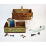 A selection of vintage items, to include, a novelty jockey bottle opener, a Guernsey tomatoes