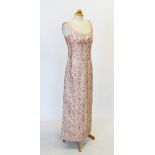 A selection of mid 20th century lady's clothing, to include, a Frank Usher jacquard weave dress with