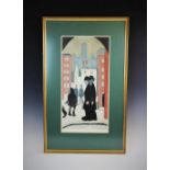 Laurence Stephen Lowry RBA RA (1887-1976), Signed artist's proof on paper, 'The Two Brothers',