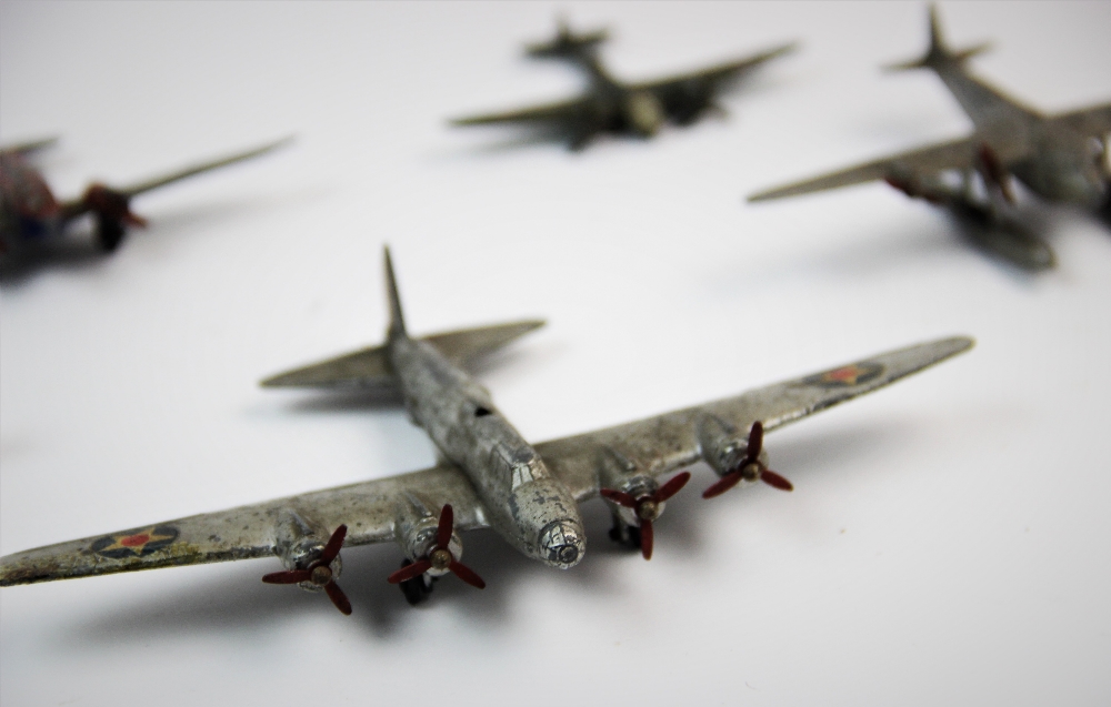A collection of pre-war Meccano Ltd Dinky Toys diecast model aeroplanes, comprising: a No 60t - Image 3 of 3