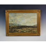 Oliver Hall (1869-1957), Oil on canvas, 'Rannoch Moor', Signed lower right, titled verso, 34.5cm x